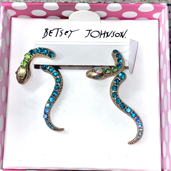 Betsey Johnson Jewelry - Snake earrings by Betsey Johnson